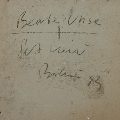 27044855a - Peter Robert Keil, 1983, Berlin, Rückseite mit Titel: ´Beate Uhse´, ca. 47x40 cm, ...