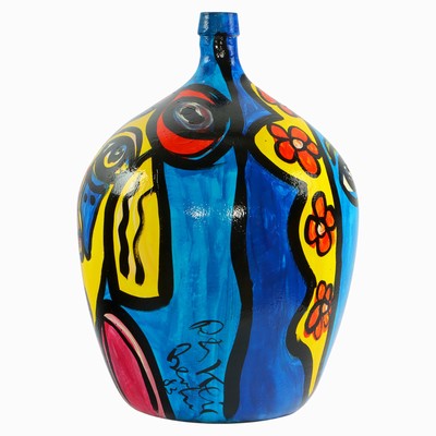 27044892a - Peter Robert Keil, Kunstobjekt Vase, 1983, Berlin, ohne Titel, ca. H. 65 cm, D. 45 cm, ...