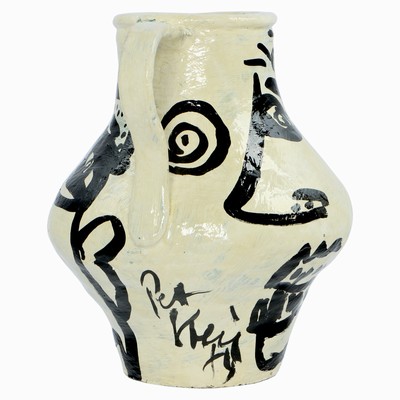 27044897a - Peter Robert Keil, Kunstobjekt Vase, 1984, ohne Titel, ca. 33x35x27 cm, ca. 6 kg, ...