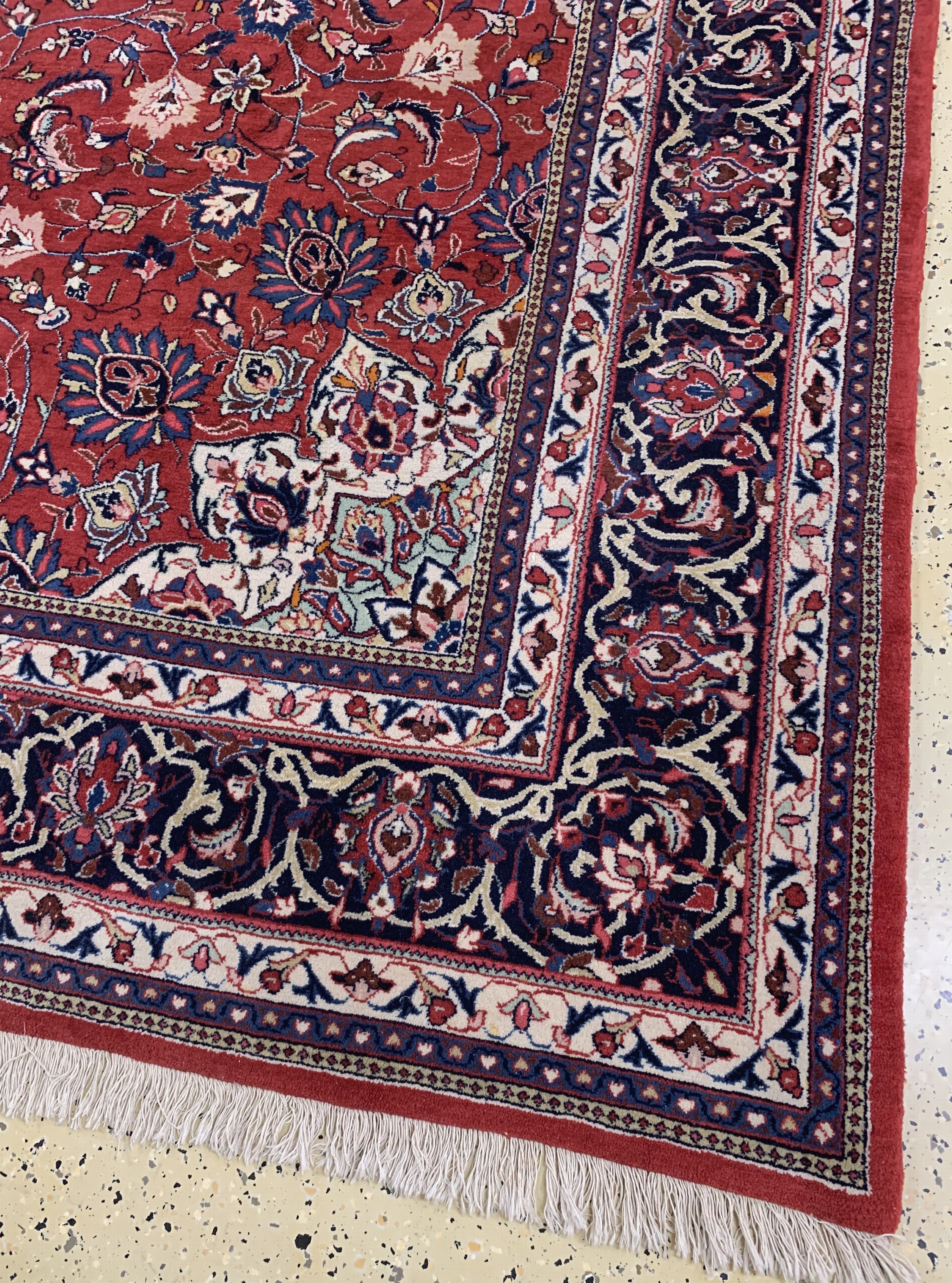 Detail a: Sarogh, Persien, Ende 20.Jhd., Wolle auf Baumwolle, ca. 367 x 270 cm, EHZ: 2, reinigungsbedürftig