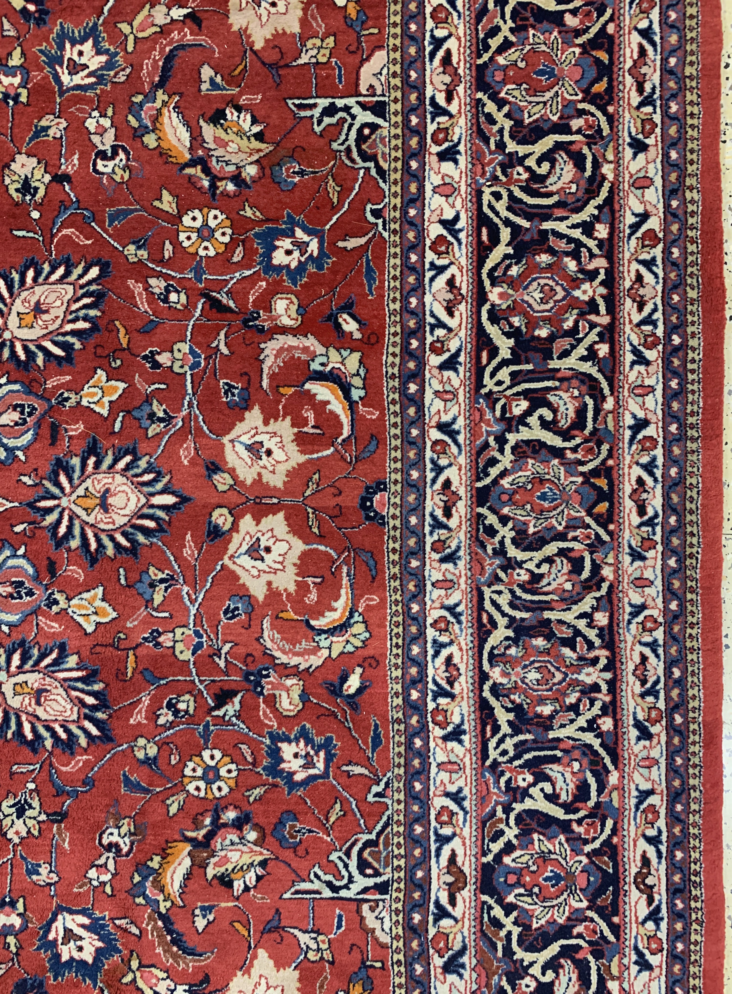 Detail f: Sarogh, Persien, Ende 20.Jhd., Wolle auf Baumwolle, ca. 367 x 270 cm, EHZ: 2, reinigungsbedürftig