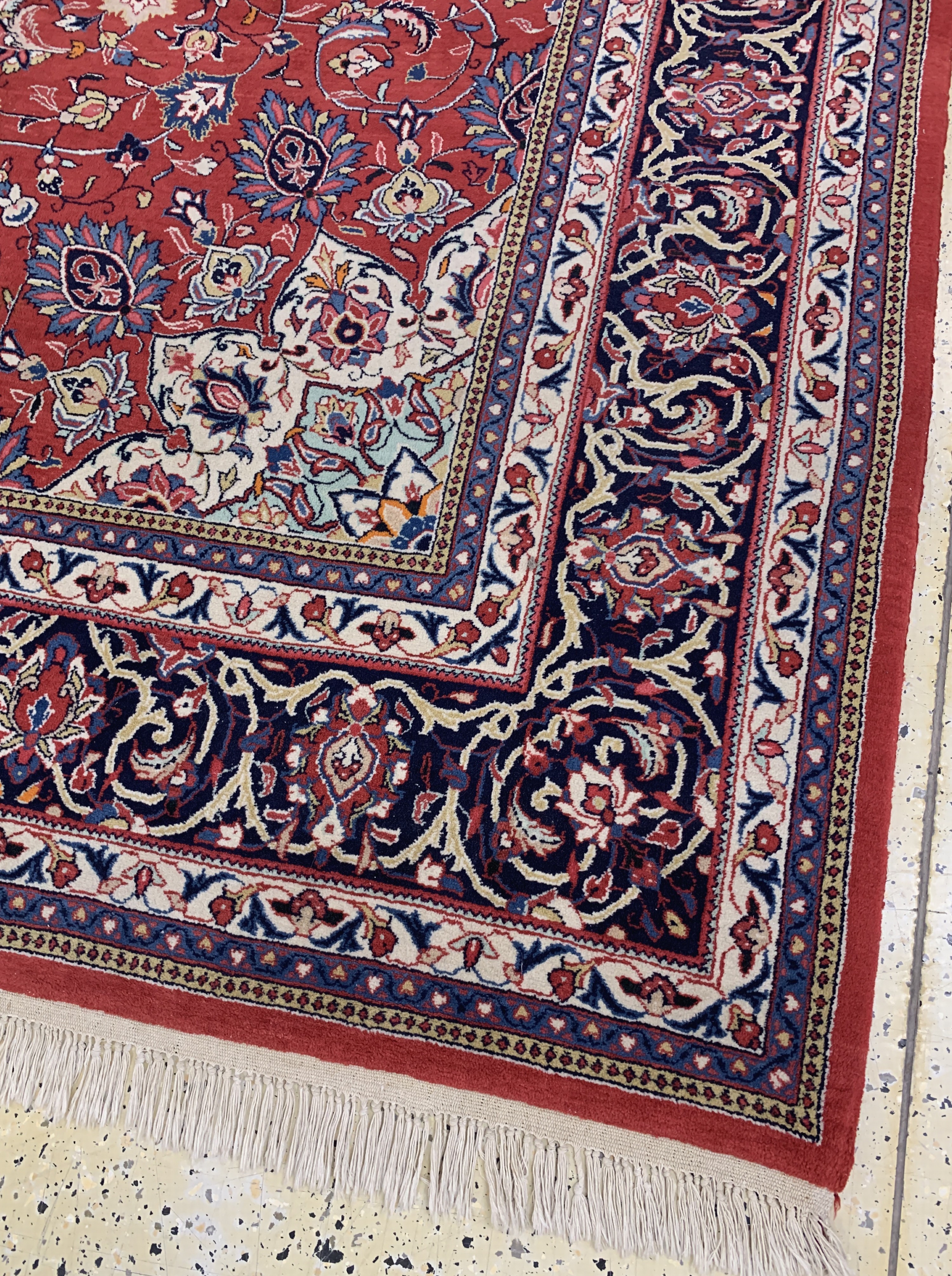 Detail g: Sarogh, Persien, Ende 20.Jhd., Wolle auf Baumwolle, ca. 367 x 270 cm, EHZ: 2, reinigungsbedürftig