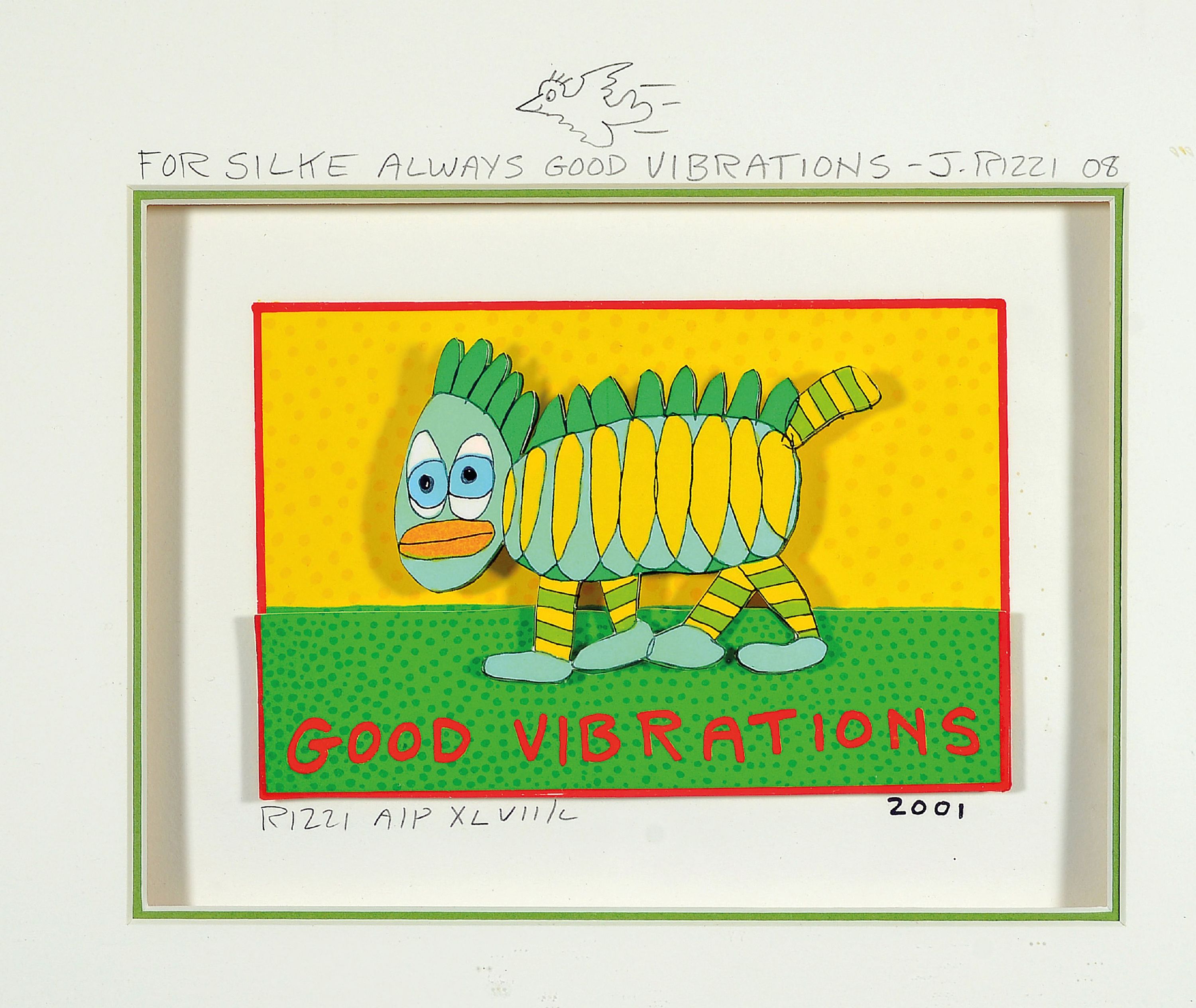 Image 27044910 - James Rizzi, 1950-2011, Good Vibrations, dreidimensionale Farblitho von 2001, sign. und ...