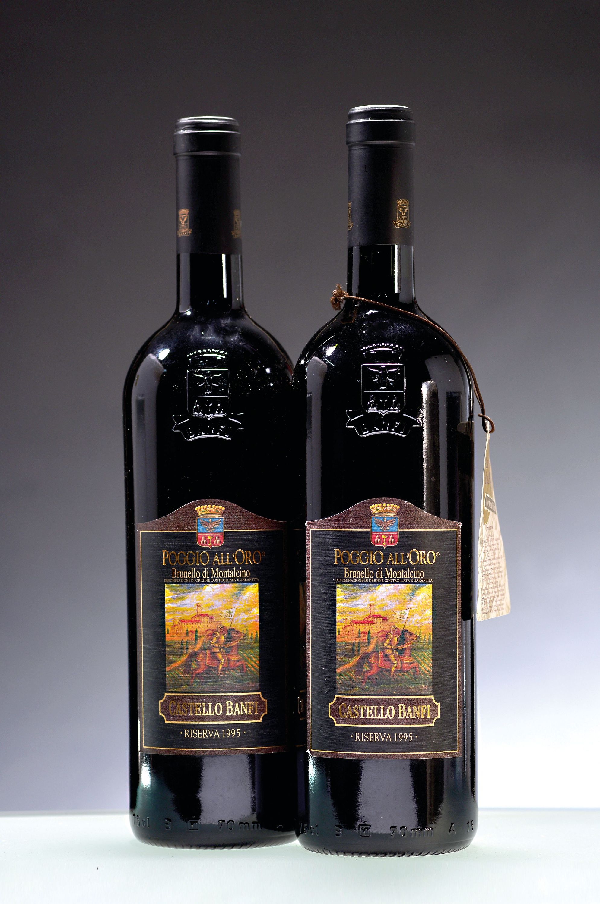 Image 27044915 - 2 Flaschen 1995 Castello Banfi Poggio All´Oro Riserva, Brunello di Montalcino, ca. ...