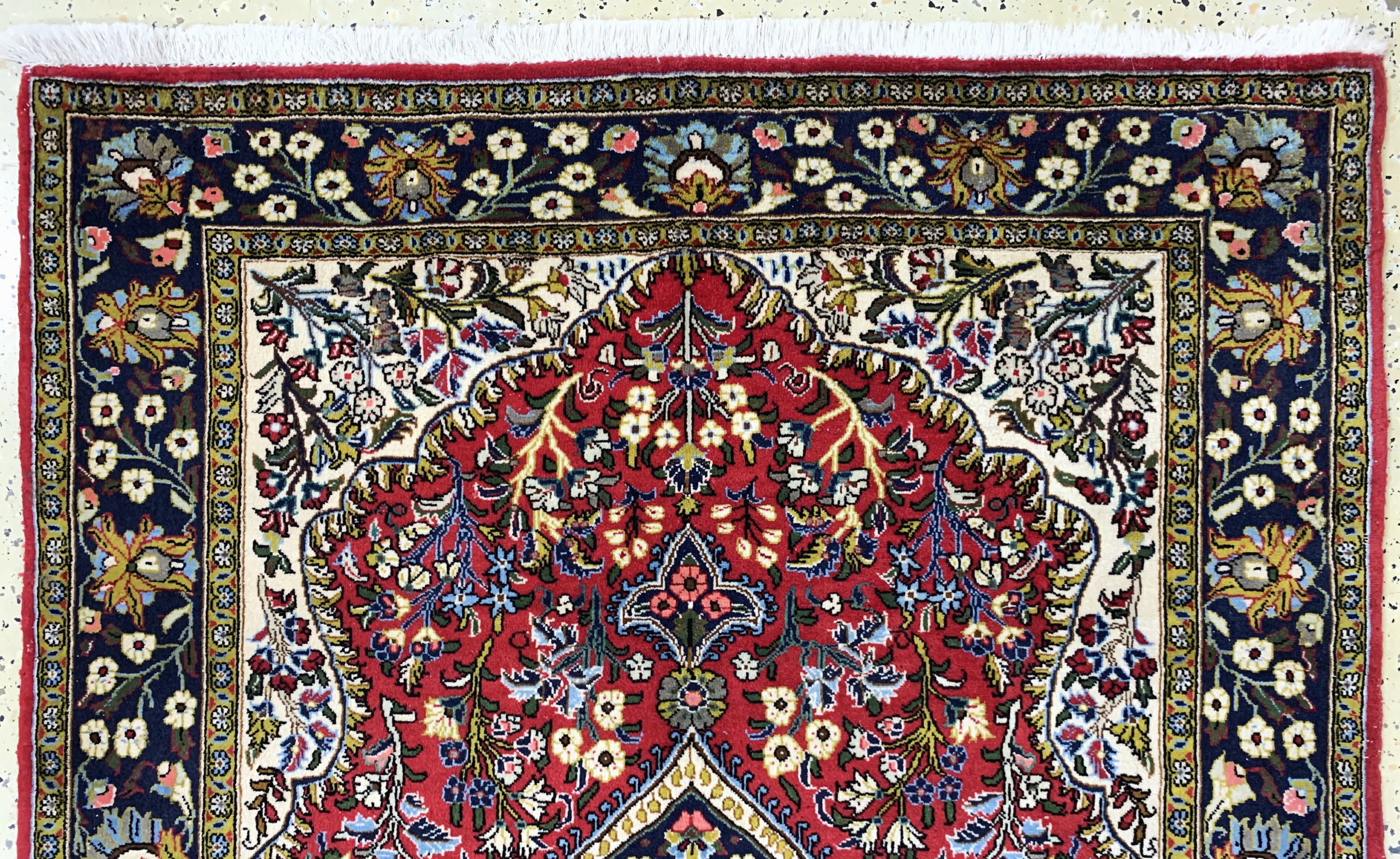 Detail a: Ghom Kork, Persien, Ende 20.Jhd, Korkwolle,ca. 160 x 106 cm, EHZ: 2