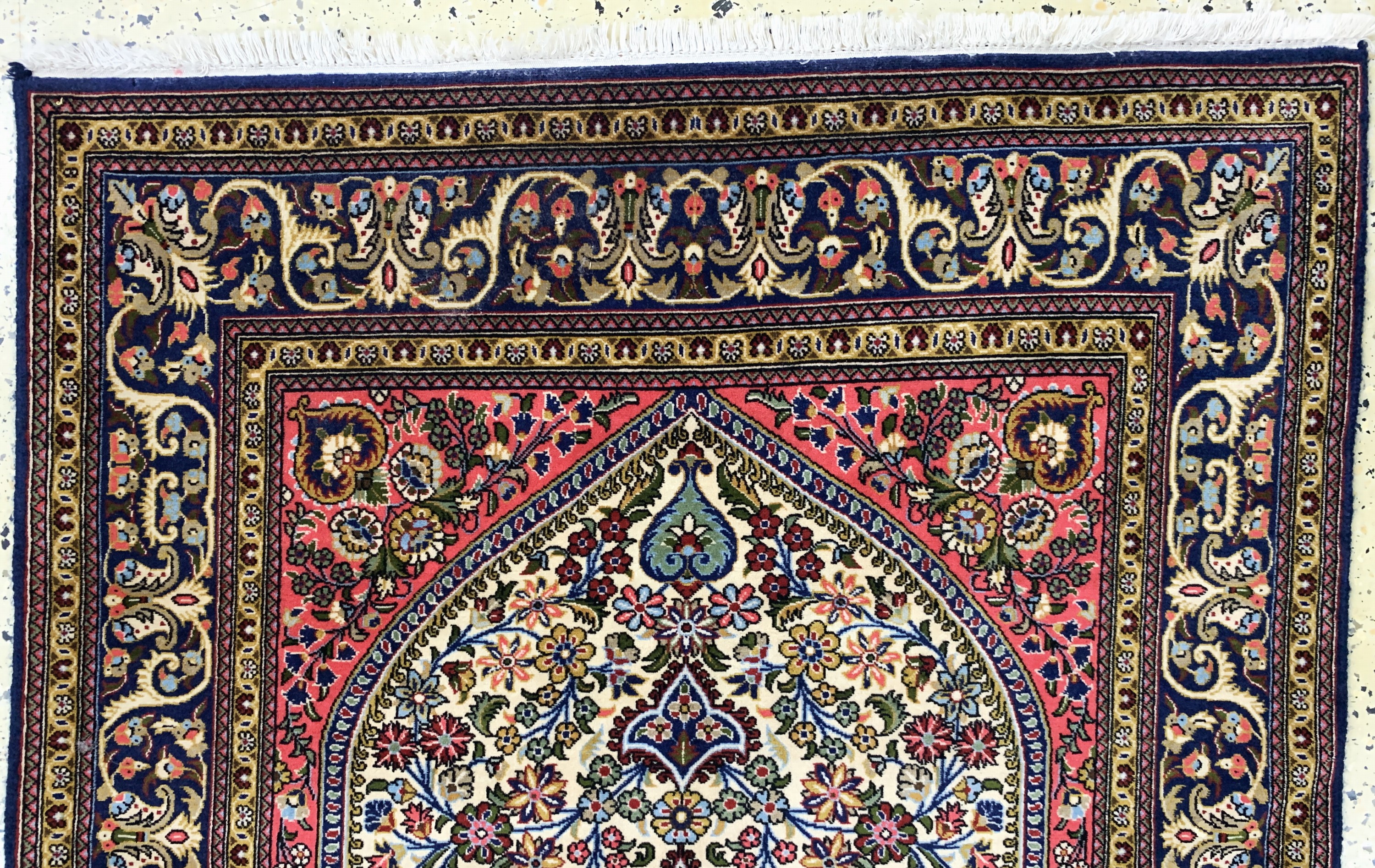 Detail a: Ghom Kork, Persien, Ende 20.Jhd, Korkwolle,ca. 155 x 106 cm, EHZ: 2