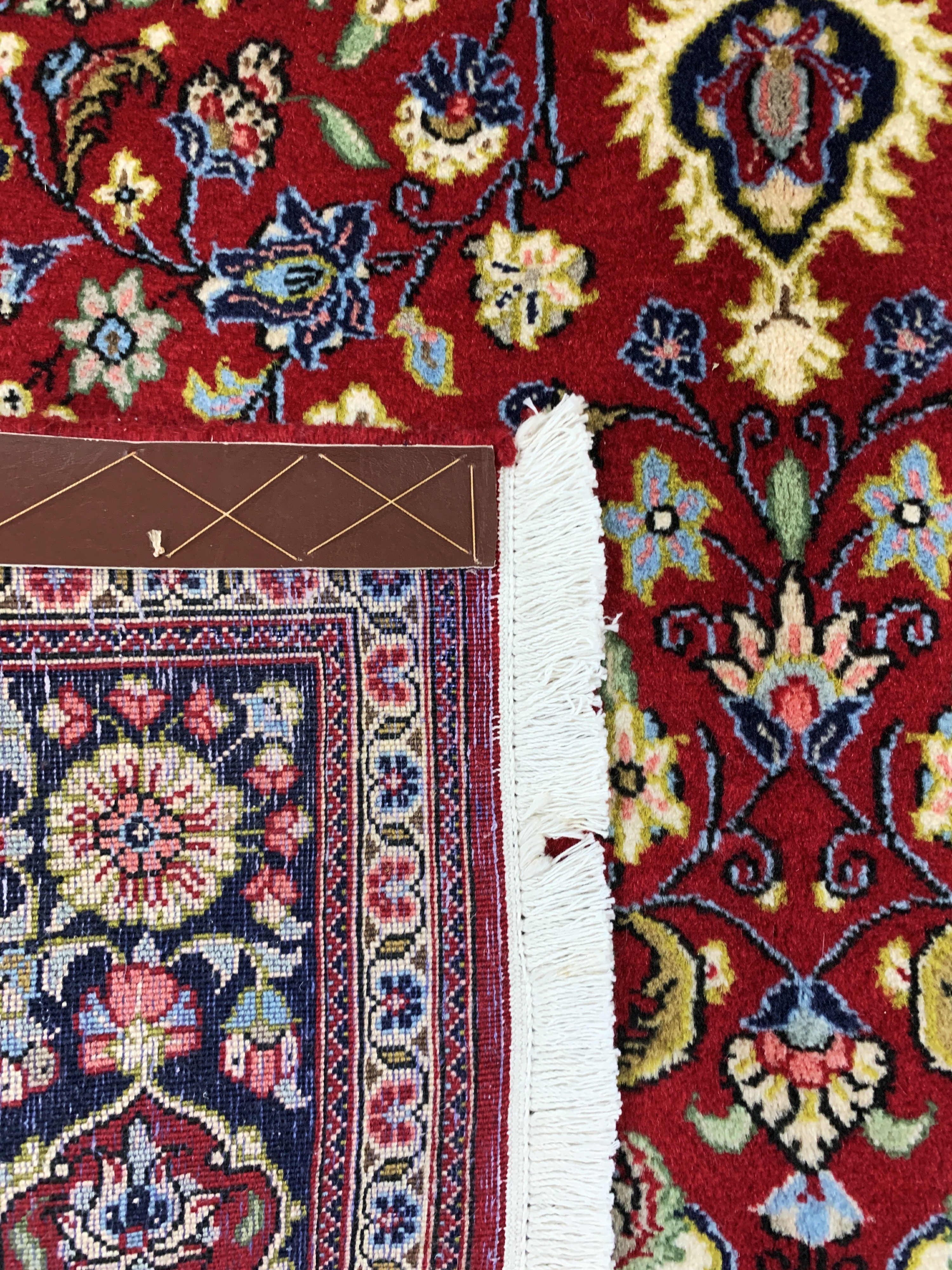 Detail e: Ghom Kork, Persien, Ende 20.Jhd, Korkwolle auf Baumwolle, ca. 175 x 120 cm, EHZ: 2