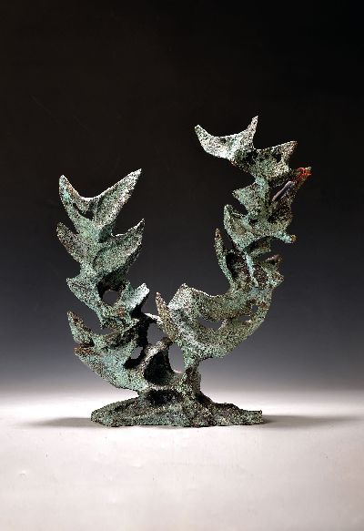 27045001k - Georg Günther Zeuner, 1923 Dresden-2011 Speyer, Ohne Titel, Bronzeskulptur, partiell ...