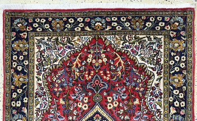 27045004a - Ghom Kork, Persien, Ende 20.Jhd, Korkwolle,ca. 160 x 106 cm, EHZ: 2 Schätzpreis: 490, ...