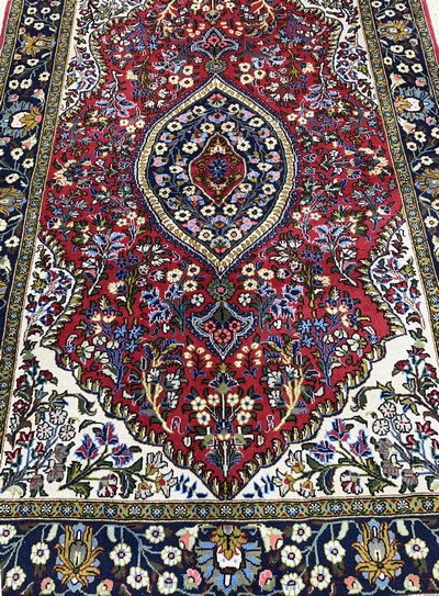 27045004c - Ghom Kork, Persien, Ende 20.Jhd, Korkwolle,ca. 160 x 106 cm, EHZ: 2 Schätzpreis: 490, ...