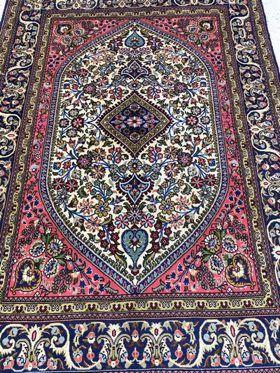 27045005c - Ghom Kork, Persien, Ende 20.Jhd, Korkwolle,ca. 155 x 106 cm, EHZ: 2 Schätzpreis: 490, ...