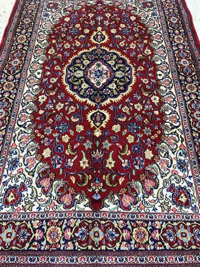 27045006d - Ghom Kork, Persien, Ende 20.Jhd, Korkwolle auf Baumwolle, ca. 175 x 120 cm, EHZ: 2 ...