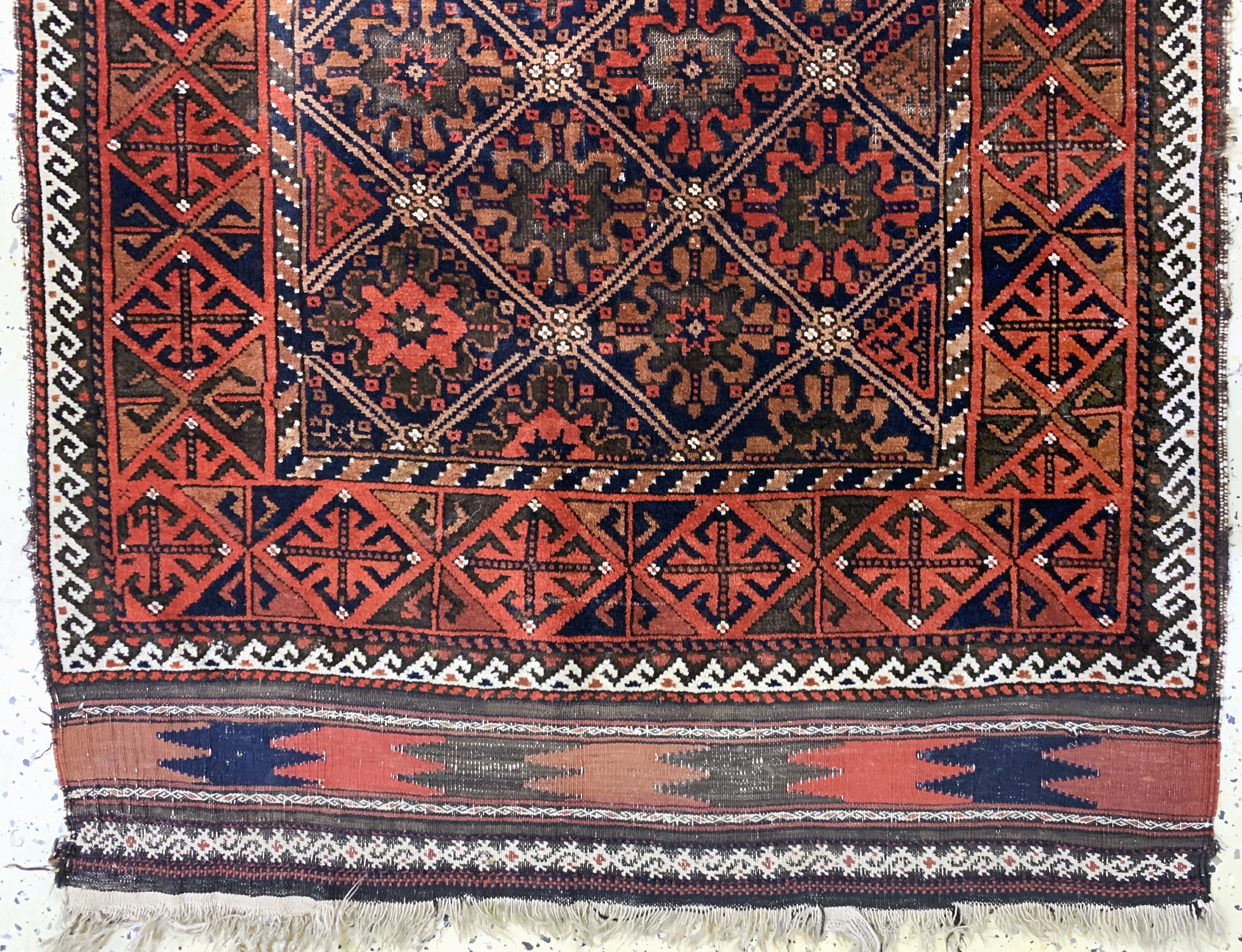 Detail f: 2 Lots Belutsch antik, Persien, 19.Jhd, Wolle auf Wolle, ca. 162 x 110 cm, EHZ: 3