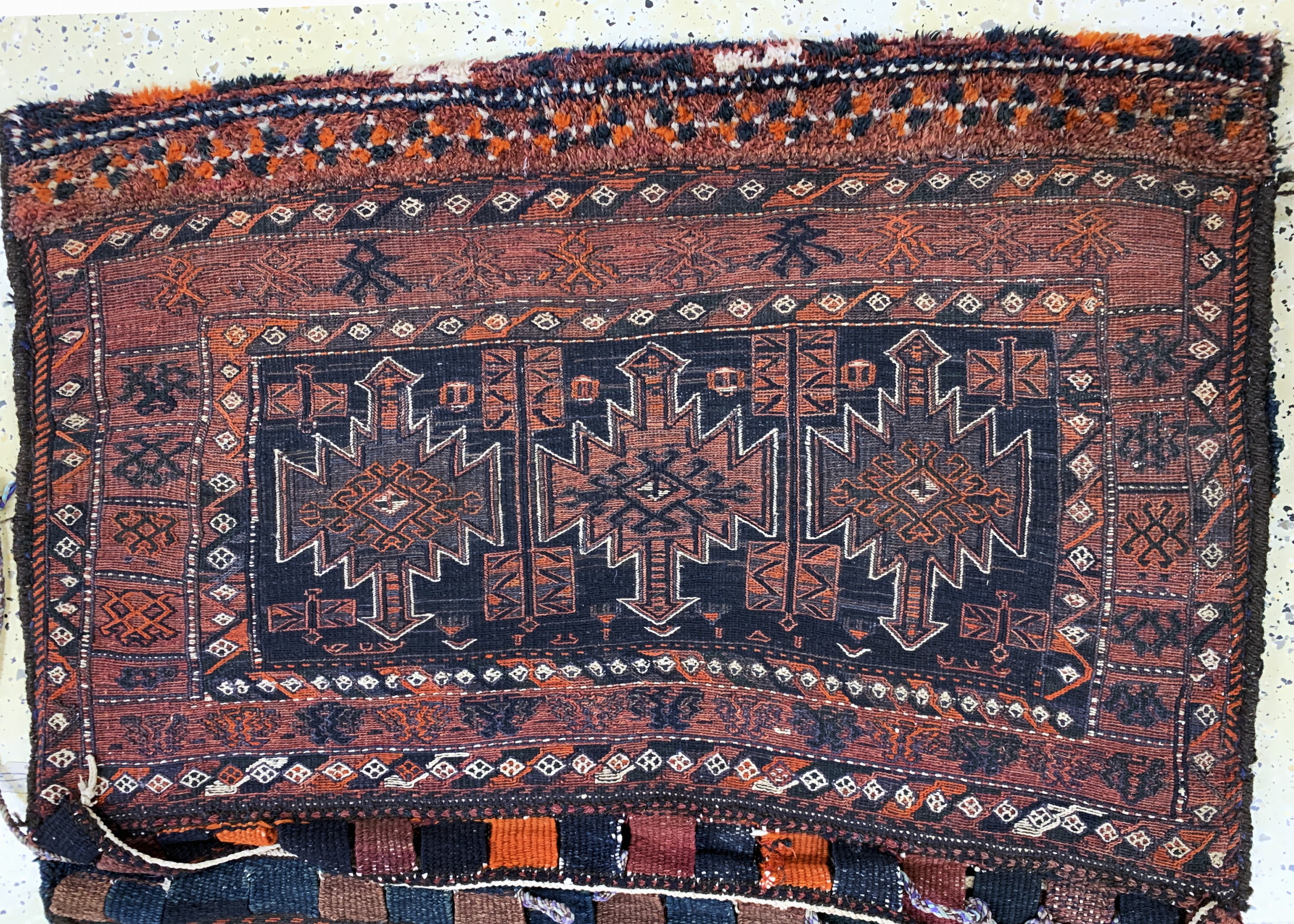 Detail a: 2 Lots Sumakh Taschen, Persien, um 1900, Wolle auf Wolle, ca. 160 x 113 cm, EHZ: 2