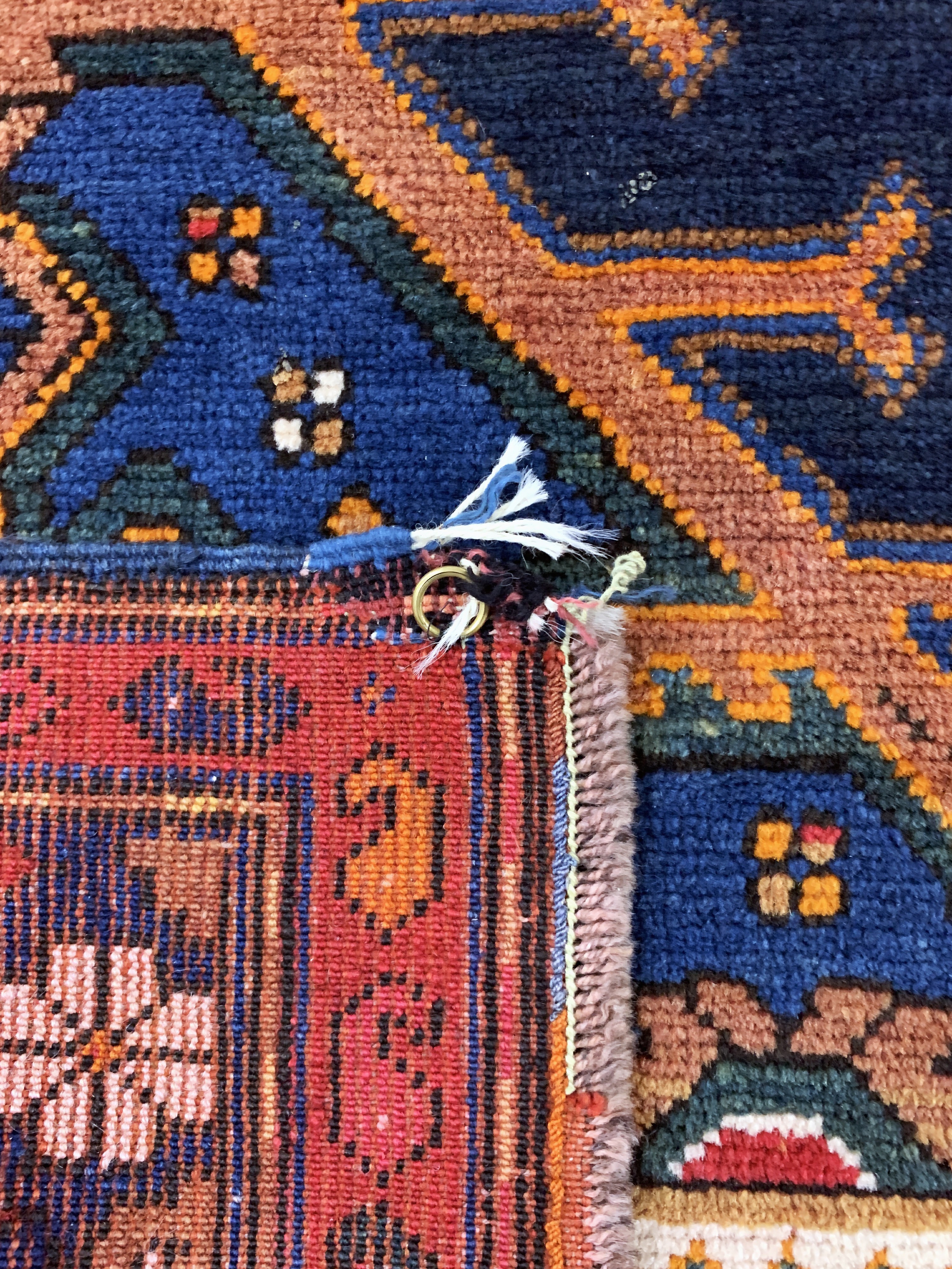 Detail f: Kazak antik, Kaukasus, um 1900, Wolle auf Wolle, ca. 180 x 146 cm, EHZ: 3