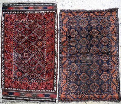 Image 2 Lots Belutsch antik, Persien, 19.Jhd, Wolle auf Wolle, ca. 162 x 110 cm, EHZ: 3 ...