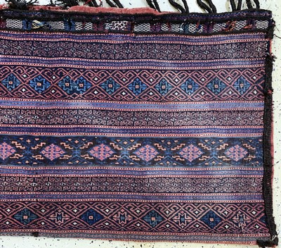 27045594d - 2 Lots Sumakh Taschen, Persien, um 1900, Wolle auf Wolle, ca. 160 x 113 cm, EHZ: 2 ...