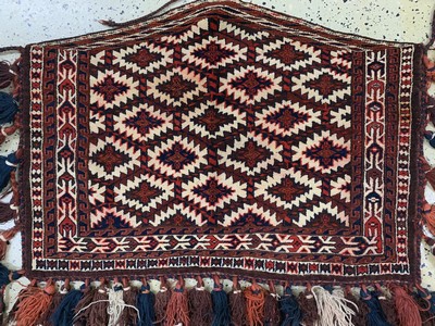 27045596a - 3 Lots Asmalyk & Torba, Turkmenistan, um 1900, Wolle auf Wolle, ca. 103 x 70 cm, ...