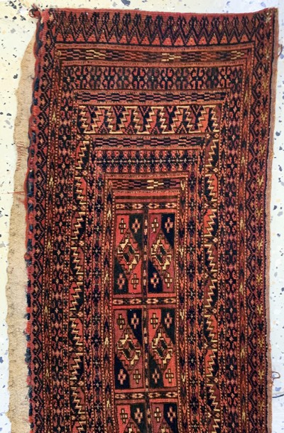 27045596c - 3 Lots Asmalyk & Torba, Turkmenistan, um 1900, Wolle auf Wolle, ca. 103 x 70 cm, ...