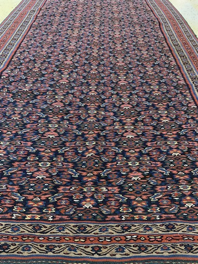 27045598e - Antike Senneh Kelim fein, Persien, 19.Jhd, Wolle auf Baumwolle, ca. 215 x 140 cm, EHZ: ...