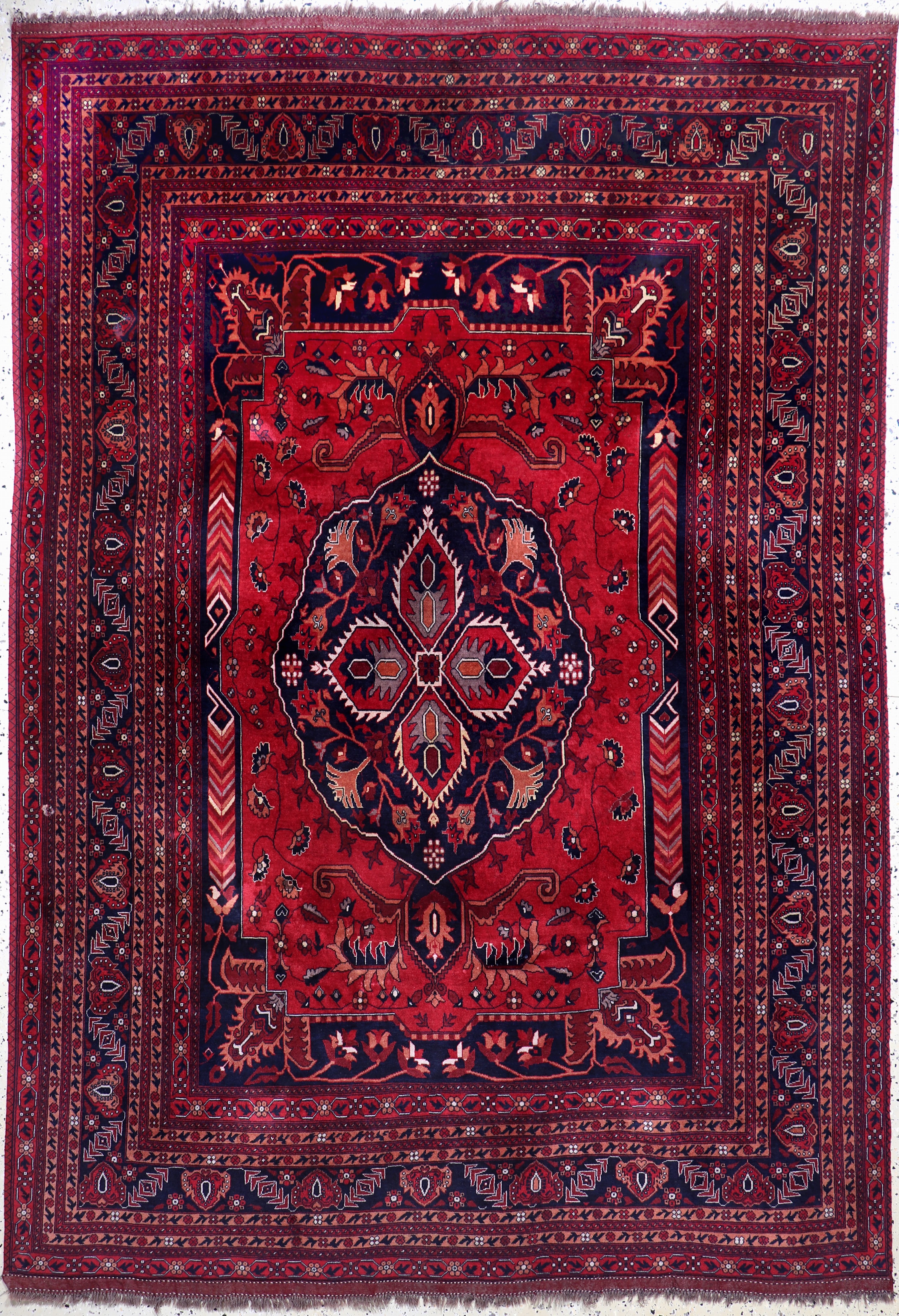 Image 27045695 - Khalmohammadi, Afghanistan, Ende 20.Jhd, Wolle auf Wolle, ca. 290 x 200 cm, EHZ: 2 ...