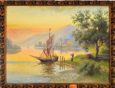 27045601l - H. Rohr, Pseudonym des Karl Kaufmann, 1843 Neplachowice-1905 Wien, Paar Aquarelle, ´Am ...