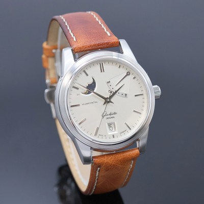 27045673b - GLASHÜTTE Original Senator Herrenarmbanduhr in Stahl mit Mondphase, Automatik, beids. ...