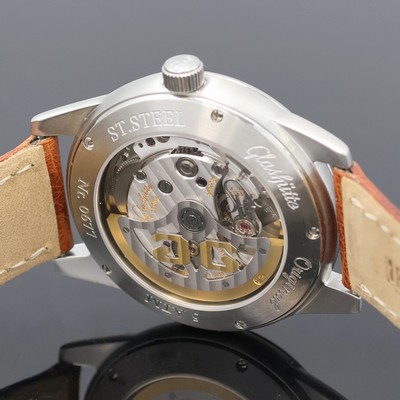 27045673e - GLASHÜTTE Original Senator Herrenarmbanduhr in Stahl mit Mondphase, Automatik, beids. ...