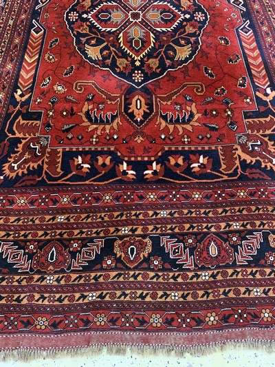 27045695c - Khalmohammadi, Afghanistan, Ende 20.Jhd, Wolle auf Wolle, ca. 290 x 200 cm, EHZ: 2 ...