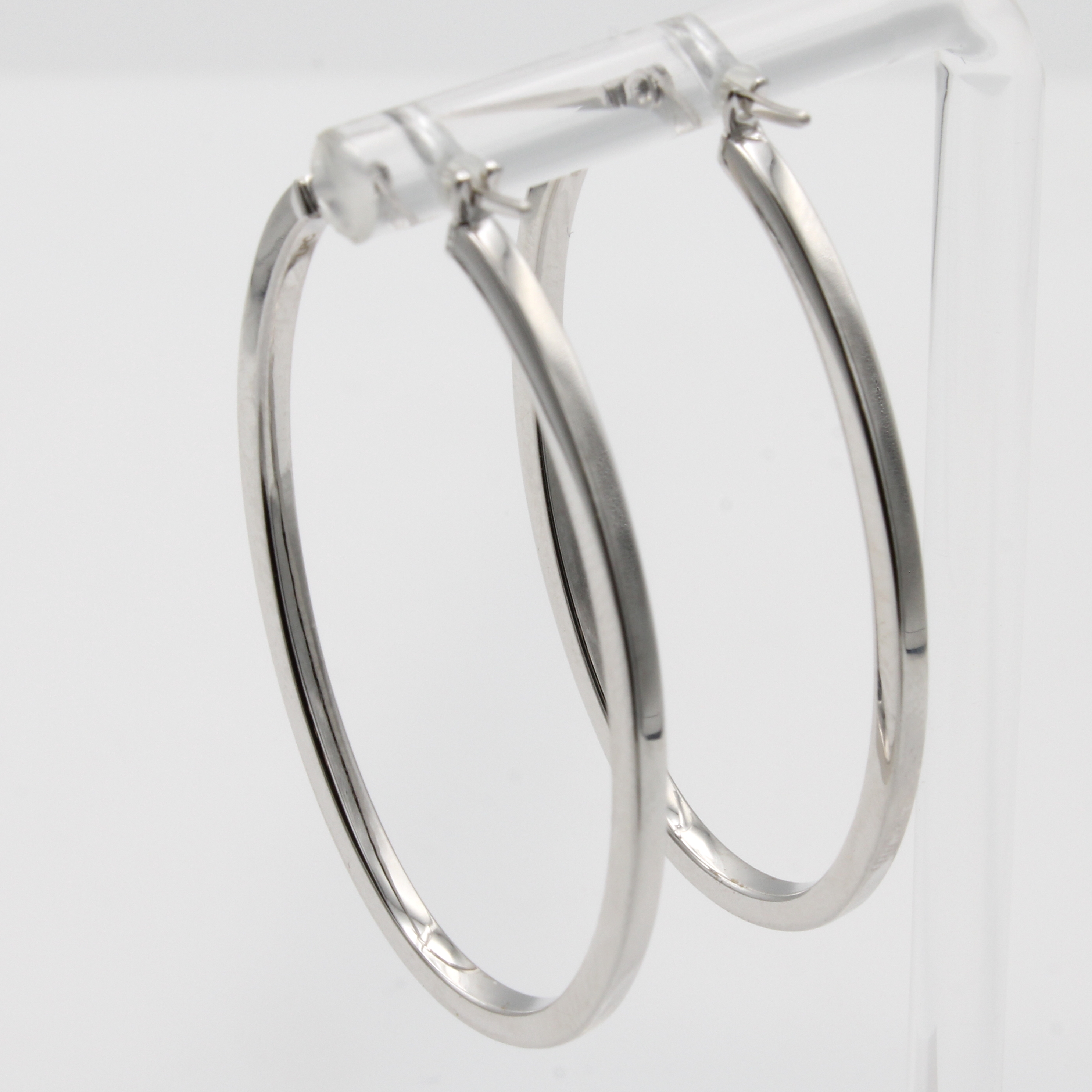 Image 27045743 - Paar ovale Creolen, WG 750/000, M. ca. 4x3.5 cm