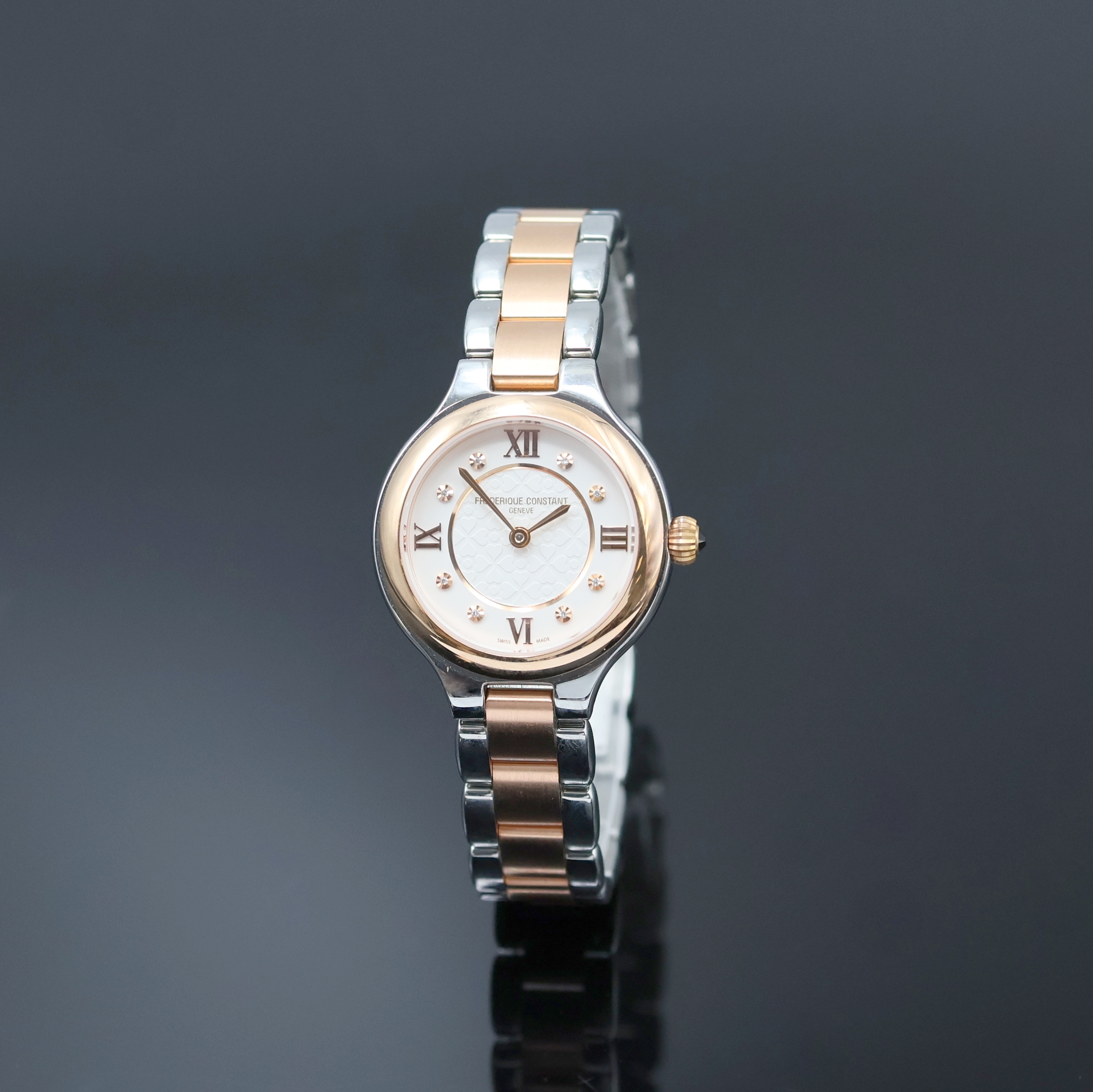 Image 27045745 - FREDERIQUE CONSTANT Classics Delight Damenarmbanduhr Referenz FC-200WHD1ER32B, quarz, ...