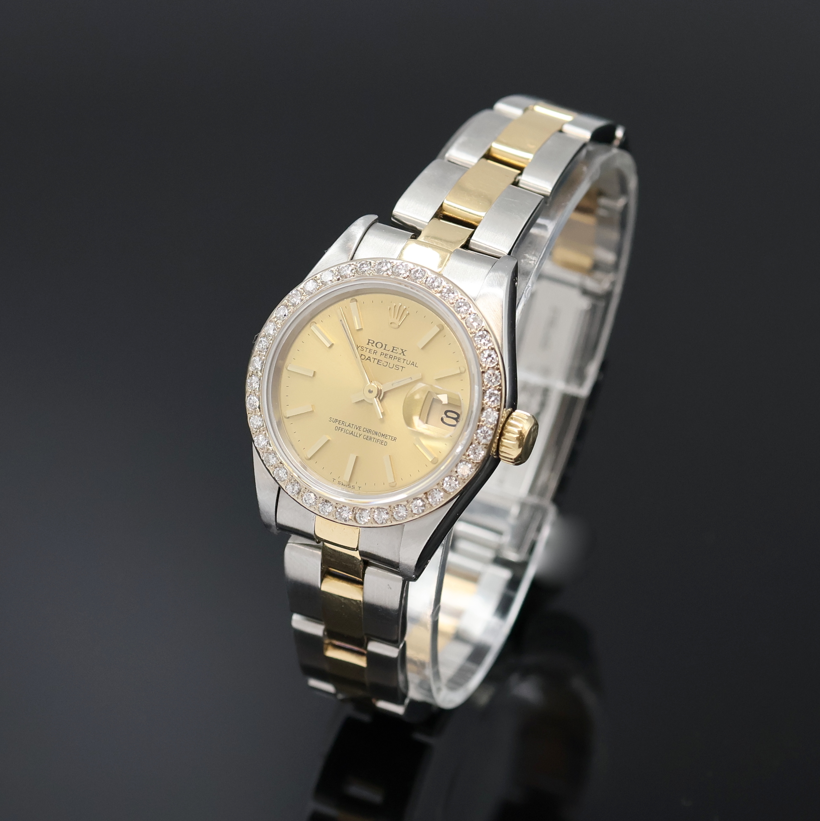 Image 27045748 - ROLEX Oyster Perpetual Datejust Damenarmbanduhr in Stahl/Gold Referenz 69173, ...
