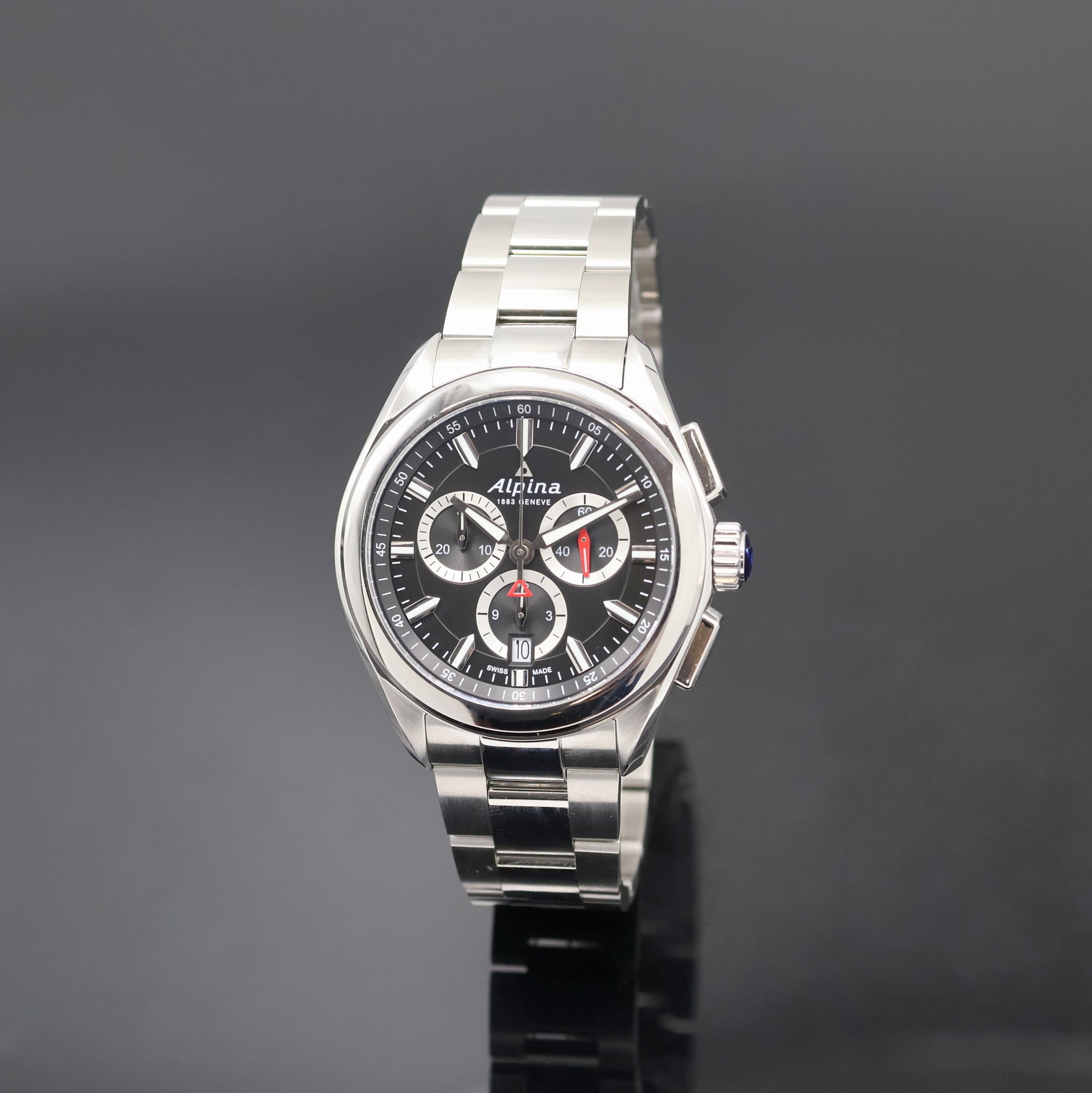 Image 27045757 - ALPINA Alpiner Herrenchronograph Referenz AL373X4E6, quarz, Edelstahlgeh. inkl. orig. ...