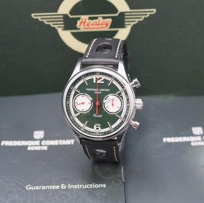 Image FREDERIQUE CONSTANT Vintage Rally Healey auf 2888 Stück limitierter Armbandchronograph ...