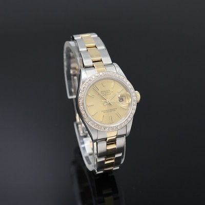 27045748c - ROLEX Oyster Perpetual Datejust Damenarmbanduhr in Stahl/Gold Referenz 69173, ...