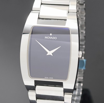 27045752a - MOVADO Fiero Herrenarmbanduhr Referenz 89 C6 1453, quarz, Wolfram inkl. orig. ...