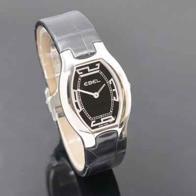 27045754b - EBEL Beluga Damenarmbanduhr Referenz 9656G31, quarz, Edelstahlgeh. inkl. orig. Lederband ...