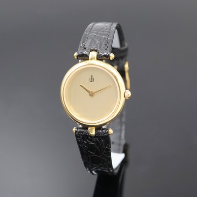 Image Damenarmbanduhr in GG 750/000, quarz, 2-teil. Geh., Boden aufgedr., gold. Zifferbl., ...