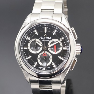 27045757a - ALPINA Alpiner Herrenchronograph Referenz AL373X4E6, quarz, Edelstahlgeh. inkl. orig. ...