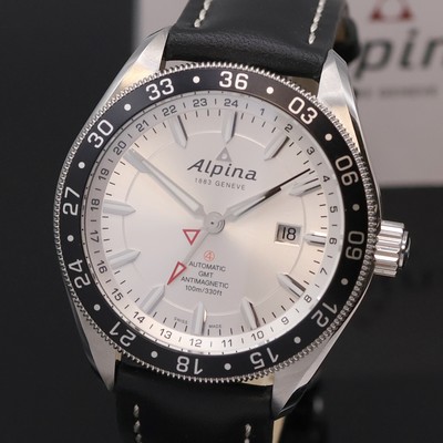 27045759b - ALPINA Herrenarmbanduhr Alpiner GMT 4, Automatik, Edelstahlgeh., Boden & Krone verschr., ...