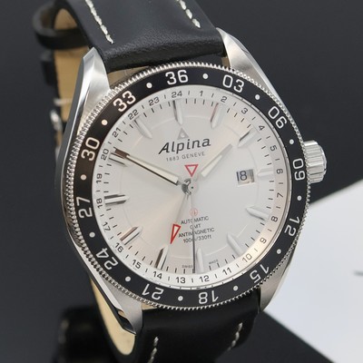 27045759e - ALPINA Herrenarmbanduhr Alpiner GMT 4, Automatik, Edelstahlgeh., Boden & Krone verschr., ...