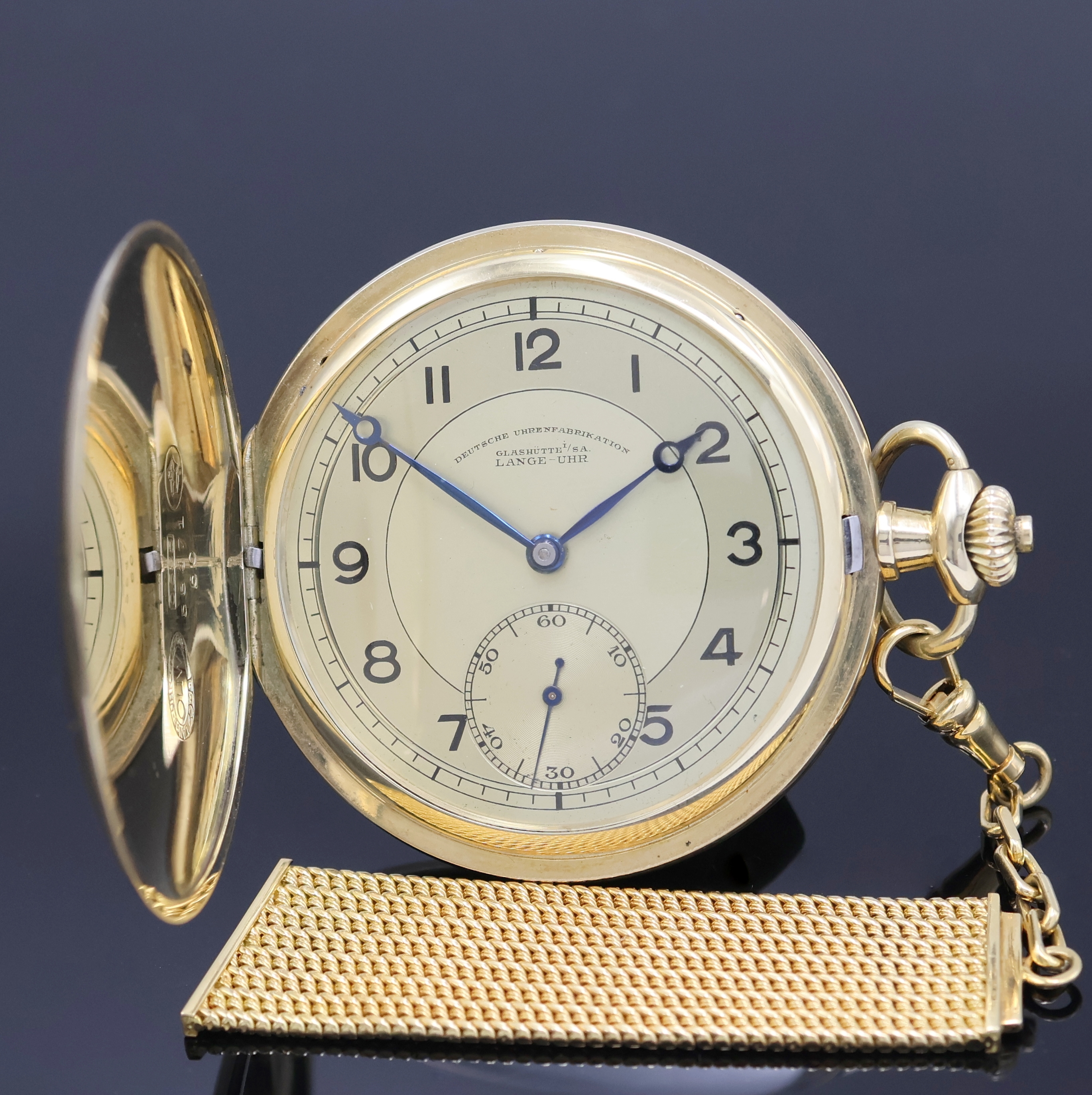 Image 27045871 - A. LANGE & SÖHNE -OLIW- Herrensavonette in GG 585/000 an GG 750/000 Chatelaine, ...