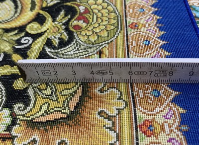 27045857j - Ghom Seide fein signiert, Persien, ca. 20 Jahre, reine Naturseide, ca. 154 x 103 cm, ...