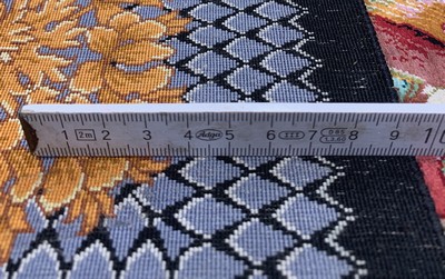 27045858k - Ghom Seide fein signiert, Persien, ca. 20 Jahre, reine Naturseide, ca. 150 x 100 cm, ...