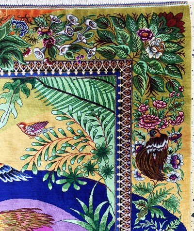 27045860e - Ghom Seide fein signiert, Persien, ca. 20 Jahre, reine Naturseide, ca. 153 x 103 cm, ...