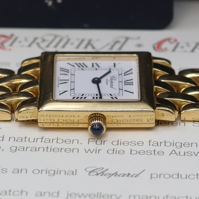 27045866d - CHOPARD Damenarmbanduhr in GG 750/000 Referenz 11/7401, quarz, 2-teil. Geh. inkl. ...