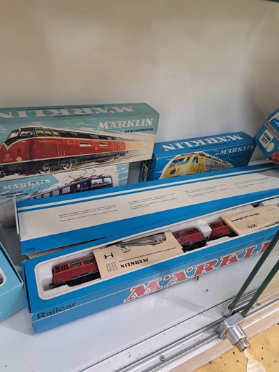 27045958d - Konvolut Modelleisenbahnen: Märklin, Spur H0 , aus verschiedenen Zeiten, Loks ca. 1958 ...