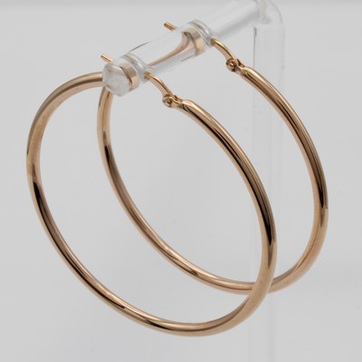 Image Paar Creolen, RG 750/000, B. ca. 2 mm, D. ca. 4 cm