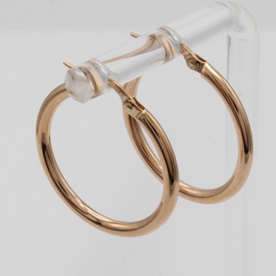 Image Paar Creolen, RG 750/000, B. ca. 2 mm, D. ca. 2 cm