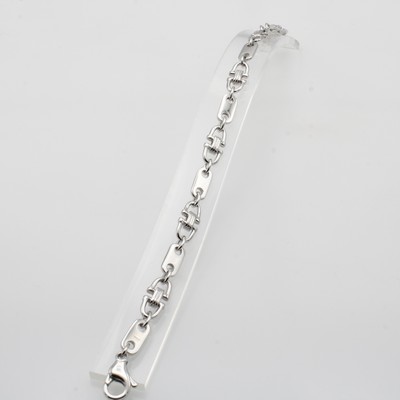 Image Armband im Steigbügelplatten Design, WG 585/000, Karabinerschl., B. ca. 5.5 mm, L. ca. ...